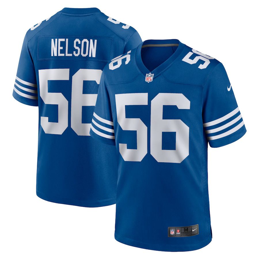 Men Indianapolis Colts #56 Quenton Nelson Nike Royal Alternate Game NFL Jersey